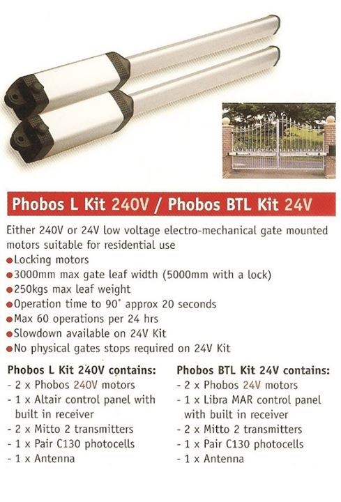 Picture of Phobos L Kit 240V / Phobos BTL Kit 24V